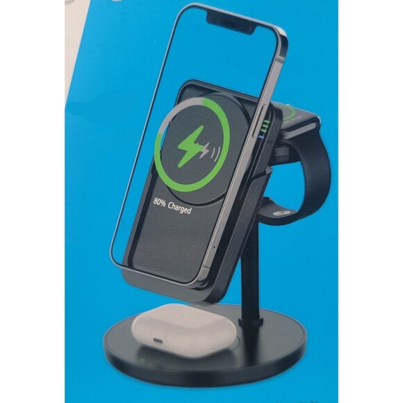 4-in- 1Magnetic Wireless Charging Station - Picture 1 of 8